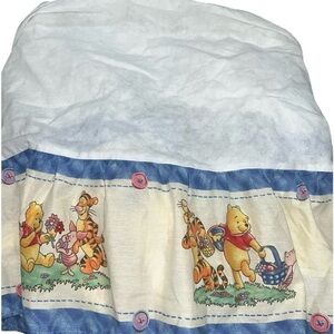 Vintage Winnie The Pooh Dust Ruffle For Crib Or Toddler Bed Or Table Cloth 1990s
